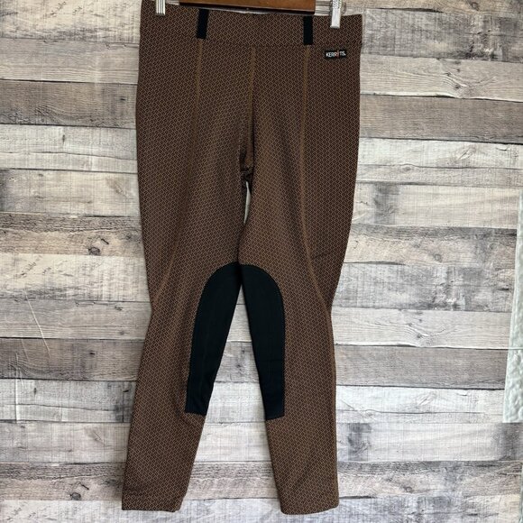 Kerrits Fleece Performance Tight Riding Equestrian Britches Pants Brown Medium - Picture 1 of 11
